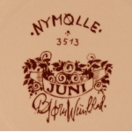 Nymolle/ニュモール Wiinblad/ウィンブラッドのイラストカップ＆プレート 3513