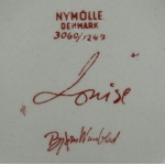 Nymolle/ニュモール ヴィンブラッドのイラスト壁掛け(スクウェア) Louise