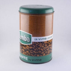  コーヒー豆プリントのキャニスター Bamba kaffe