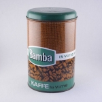  コーヒー豆プリントのキャニスター Bamba kaffe