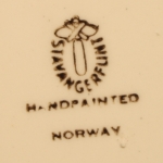 Stavangerflint/スタヴァンゲルフリント ノルウェー地図イラスト小皿 Norge